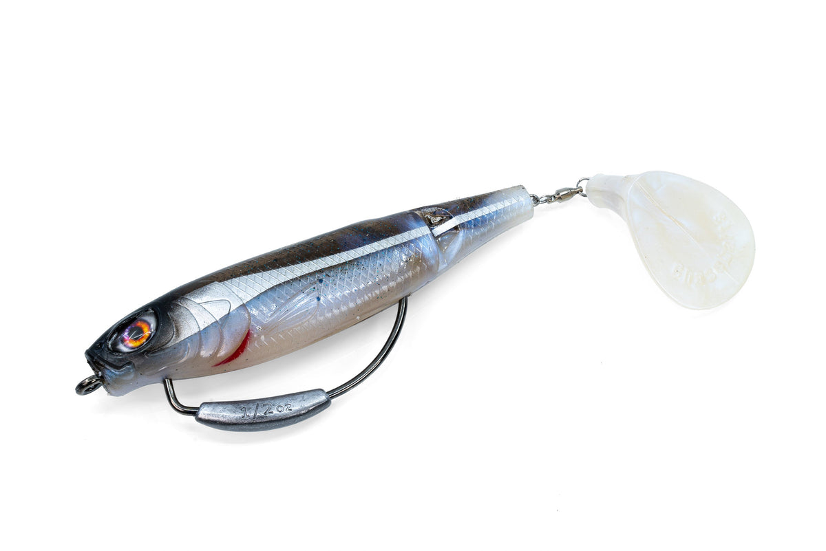 The Swinger -Weedless - Pearl Minnow
