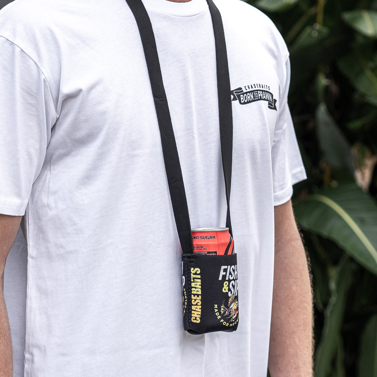 Stubby Cooler with Neck Strap